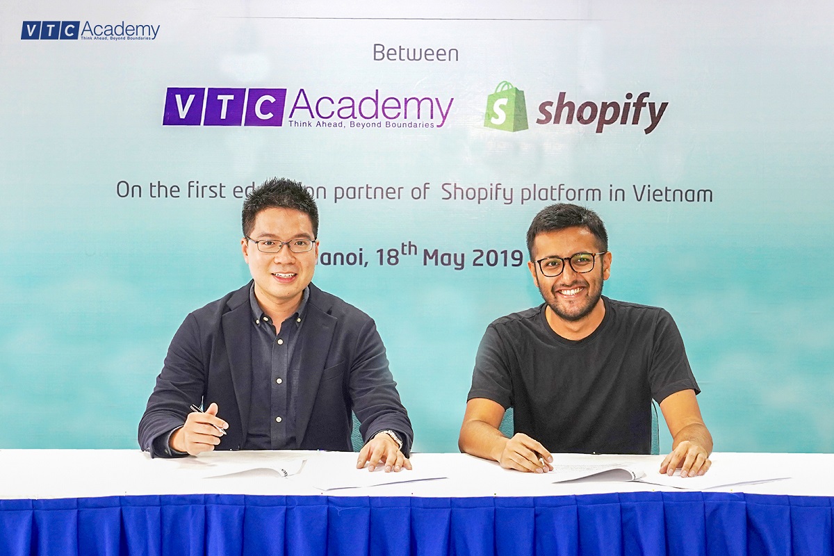 VTC Academy sẽ là đối tác đào tạo đầu tiên của Shopify tại Việt Nam