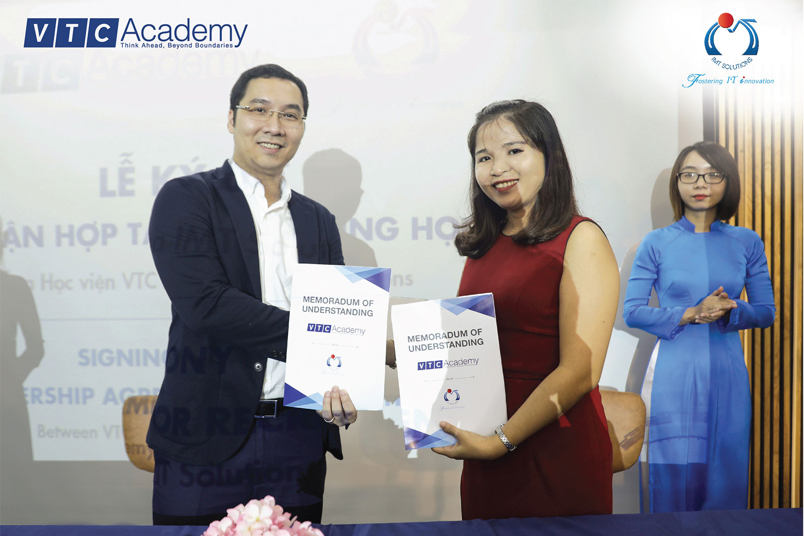 Thêm 3 doanh nghiệp ký cam kết hỗ trợ tuyển dụng cùng VTC Academy