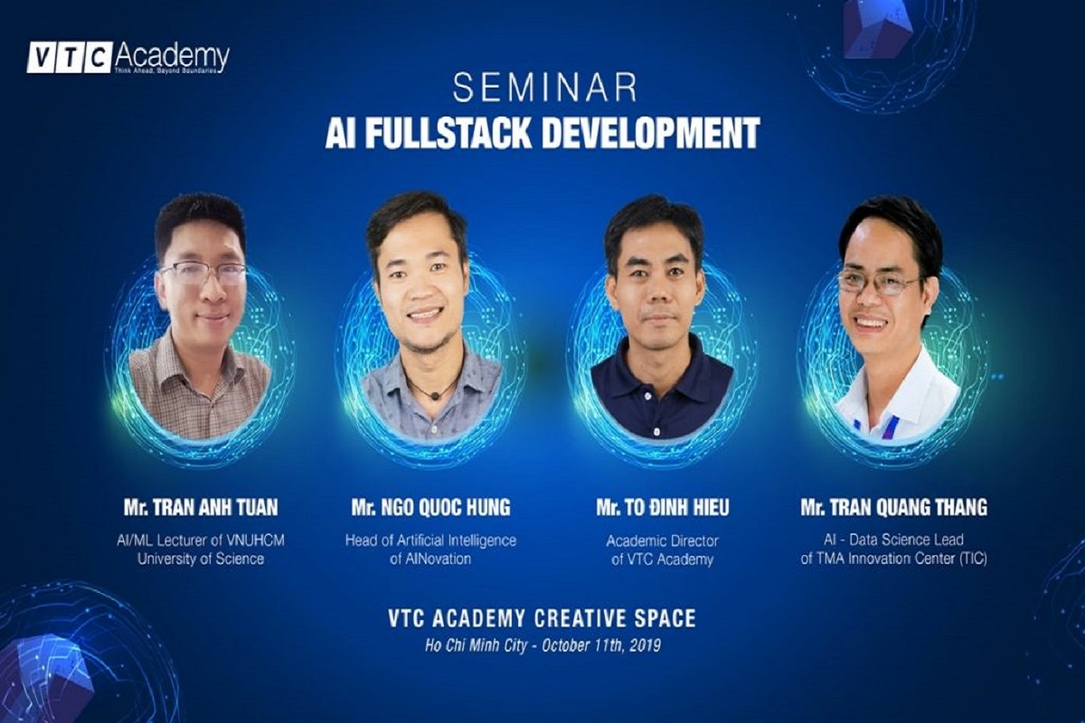 VTC Academy tặng 03 suất tham gia khóa học AI quốc tế