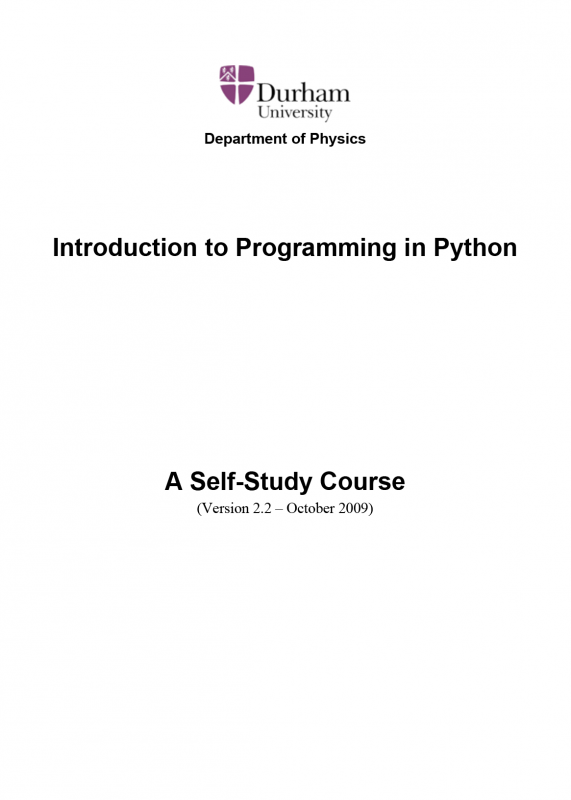 Introdution to programming in Python