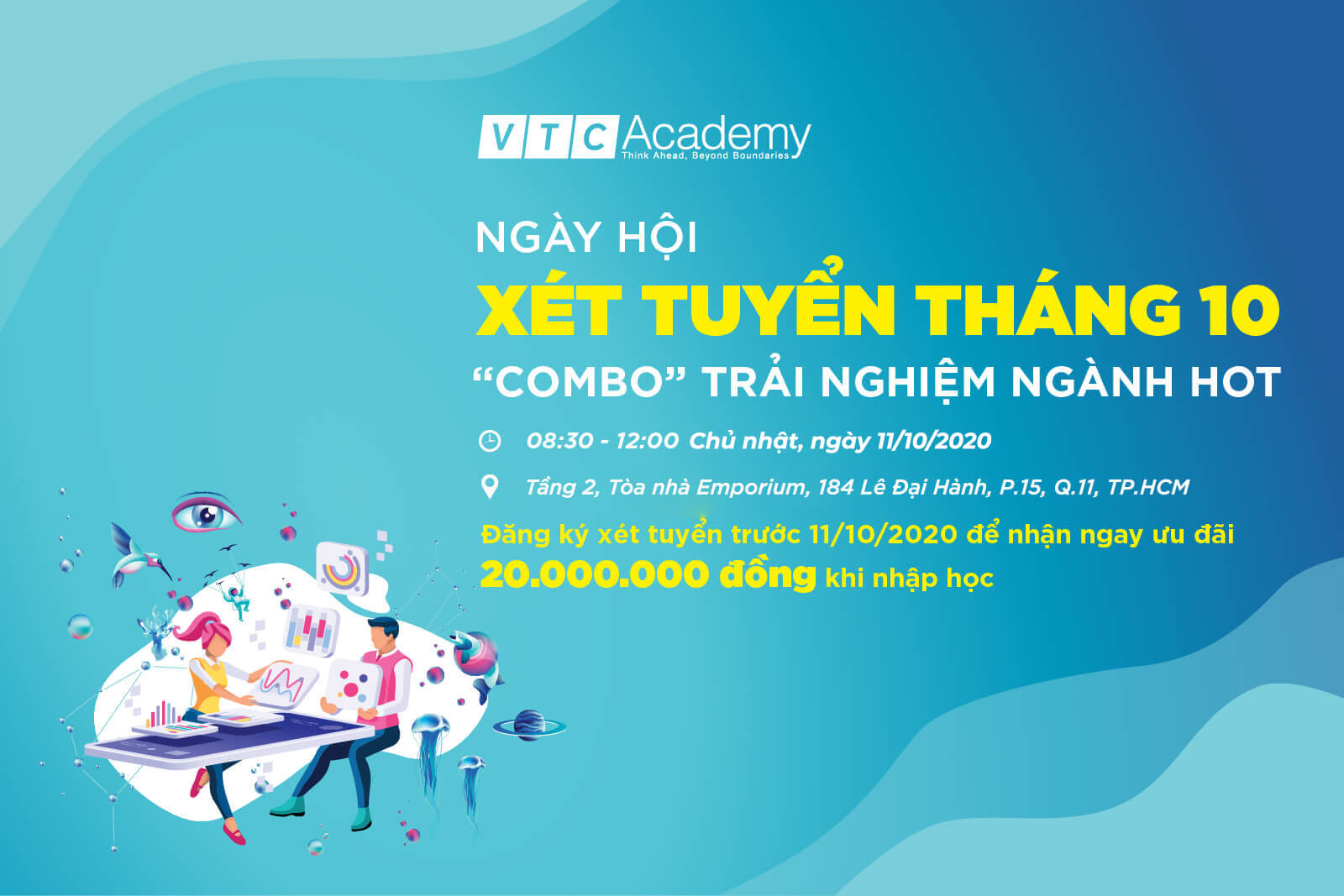 Sự kiện “Ngày hội xét tuyển tháng 10/2020” tại TP.HCM