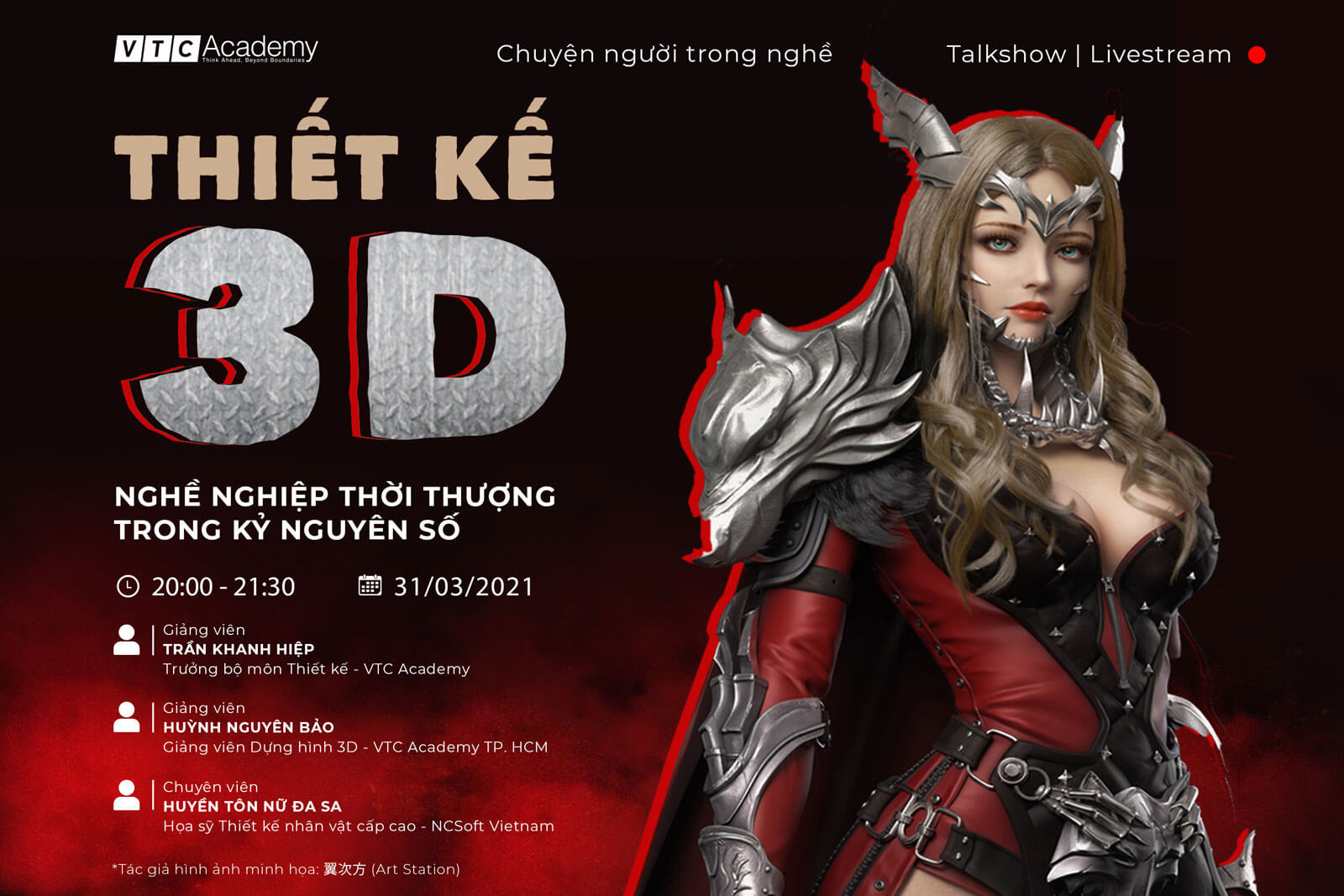 Talkshow trực tuyến “Chuyện người trong nghề | Thiết kế 3D – nghề nghiệp thời thượng trong kỷ nguyên số”