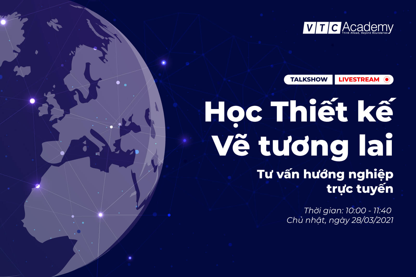 Talkshow tư vấn hướng nghiệp trực tuyến “Học thiết kế – Vẽ tương lai”