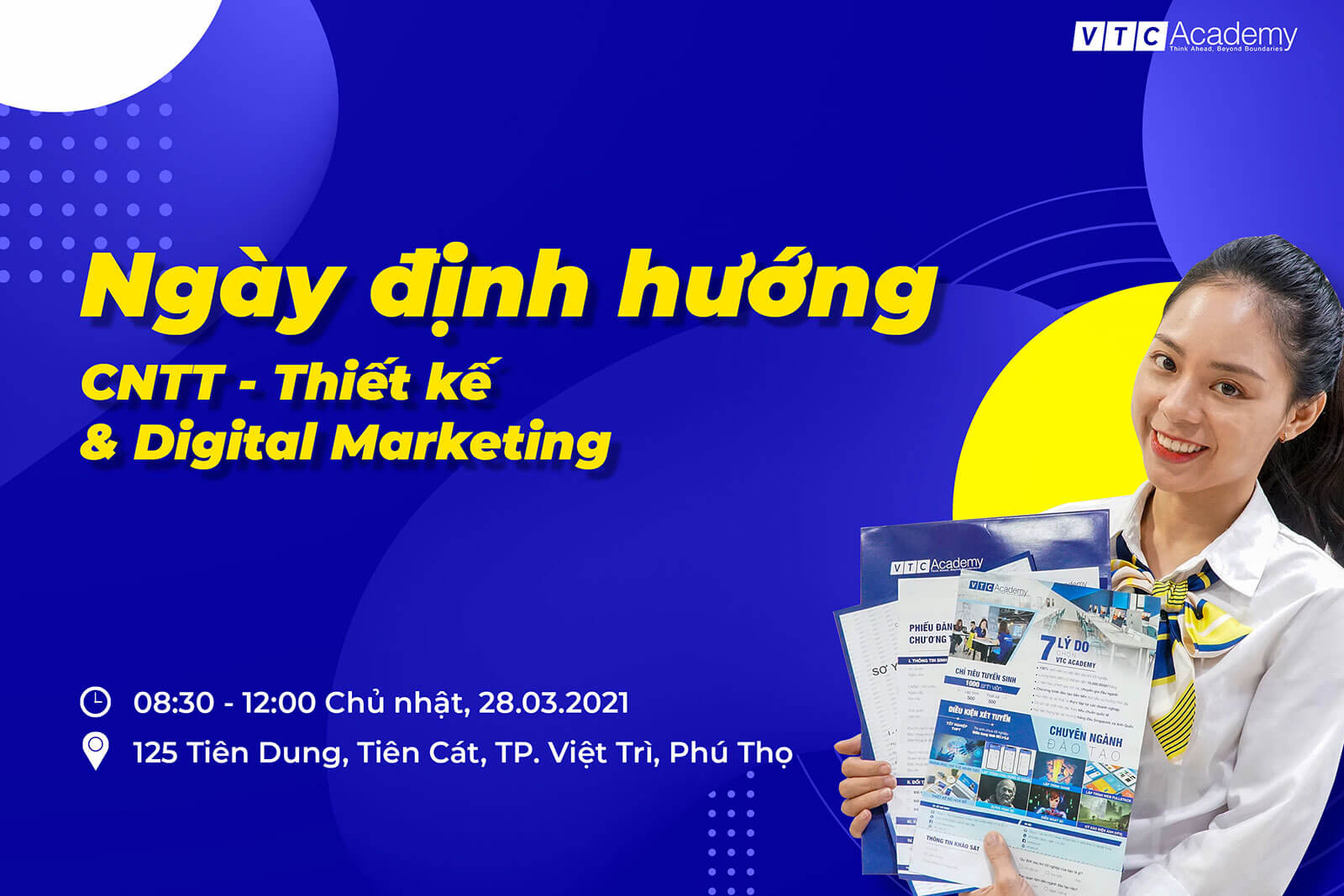 Coffee Talk “Định hướng ngành: Công nghệ thông tin, Thiết kế & Digital Marketing” tại Phú Thọ