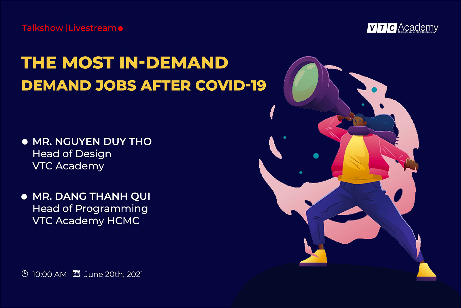 Online Talk Show “The Most In-Demand Jobs after Covid-19”
