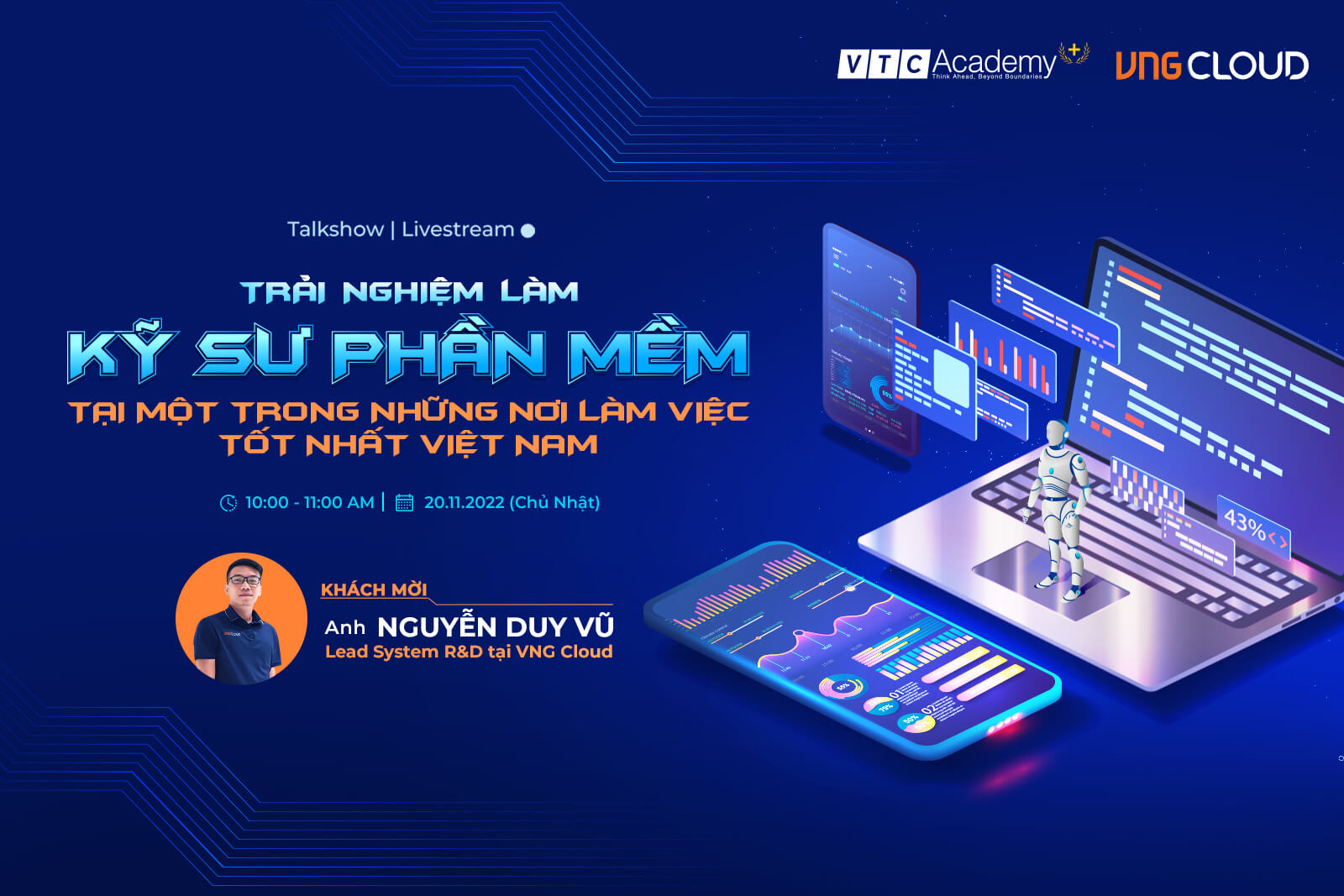 Talkshow trực tuyến “Trải nghiệm làm kỹ sư phần mềm tại một trong những nơi làm việc tốt nhất Việt Nam”