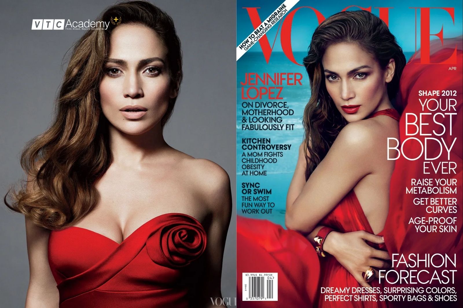 Jennifer Lopez trên bìa tạp chí Vogue