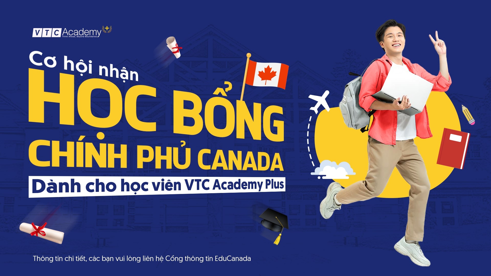 Học viên VTC Academy Plus có cơ hội nhận Học bổng Chính phủ Canada dành cho du học sinh học tại NIC